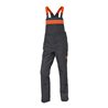 Kübler KERMEL TOP Latzhose PSA 3 dunkelgrau/orange