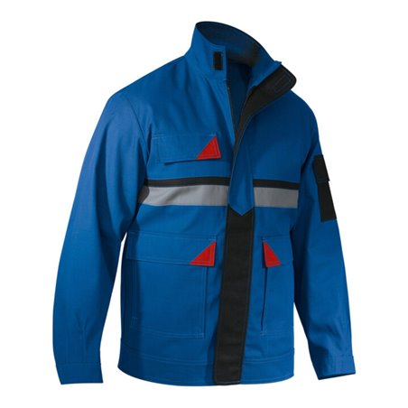 Kübler Brand X Protect Jacke 1616 kornblumenblau/rot