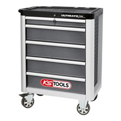 KS Tools ULTIMATEline Werkstattwagen, grau/silber