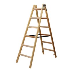 Brennenstuhl Holz-Stehleiter