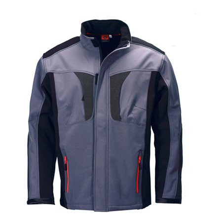 Canadian Line Softshelljacke grau/schwarz