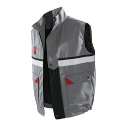 Kübler Brand X Weste 1136 grau/rot