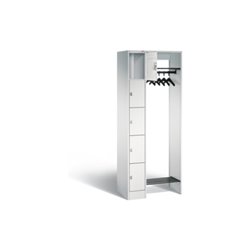 STIER Offene Garderobe mit 5 Schließfächern 1950x1430x480mm