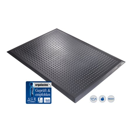 Kraiburg ergonomische Arbeitsplatzmatte Ergolastec Fire Wet flammhemmend