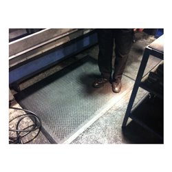 Kraiburg ergonomische Arbeitsplatzmatte Ergolastec Fire Wet flammhemmend