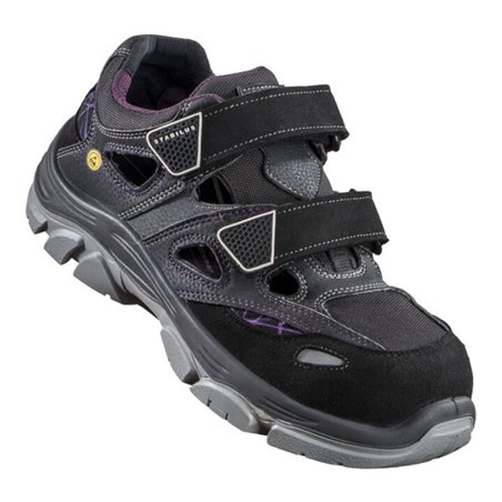 Stabilus Damen-Sicherheitssandale 6834 A, EN20345 S1 ESD schwarz/lila