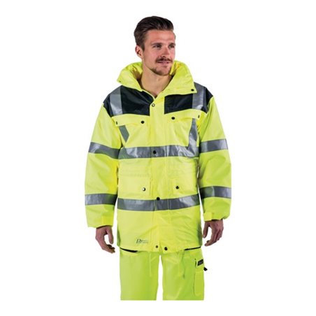 Warnschutzparka EN471/343 Kl.2 gelb/grau
