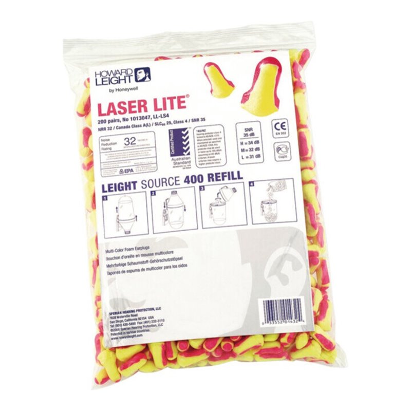 Gehörschutzstöpsel Laser Lite EN 352-2 SNR 35 dB Nachfüllpack 200 PA/Pk.