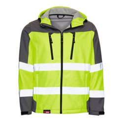 HOLEX Warnschutz-Softshell-Jacke gelb / anthrazit