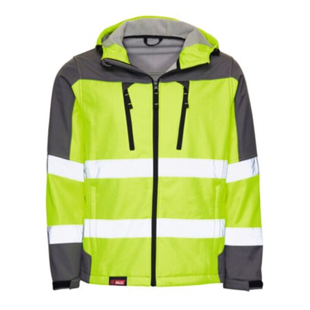 HOLEX Warnschutz-Softshell-Jacke gelb / anthrazit