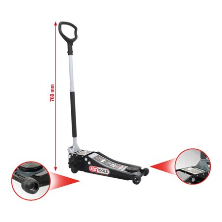 KS Tools ULTIMATEline Hydraulischer Stahl-Wagenheber