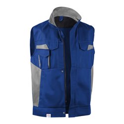 Kübler Image-Dress new design Weste 7348 kornblumenblau/mittelgrau