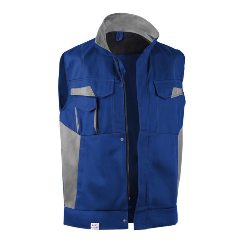 Kübler Image-Dress new design Weste 7348 kornblumenblau/mittelgrau