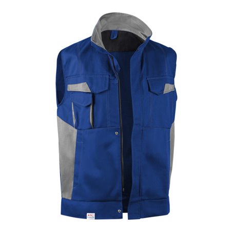 Kübler Image-Dress new design Weste 7348 kornblumenblau/mittelgrau