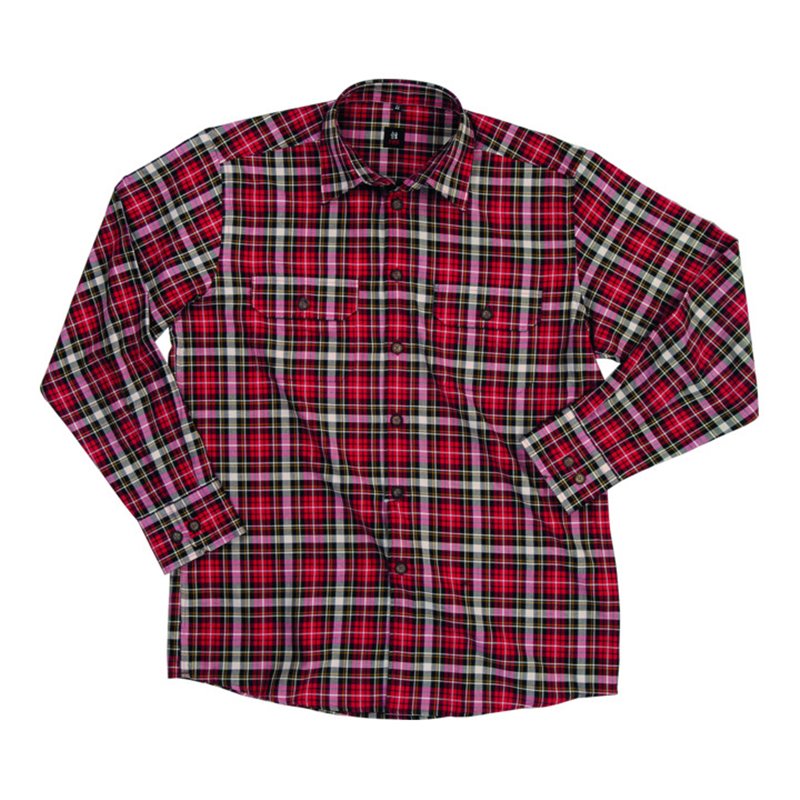 FHB Hemd Erhardt 90700 rot/schwarz