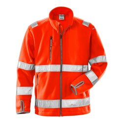 Fristads High Vis Fleecejacke Kl. 3 4400 FE Rot (Herren)