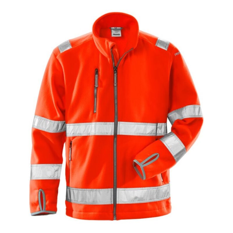 Fristads High Vis Fleecejacke Kl. 3 4400 FE Rot (Herren)