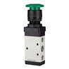 RIEGLER 5/2-Wegeventil manuell Pilztaster grün