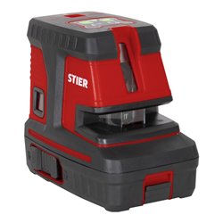 STIER Kreuzlinienlaser 150° x 130° mit 5 Lotpunkten, grün