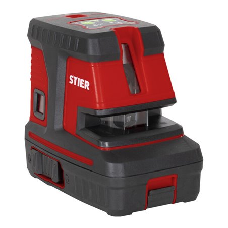 STIER Kreuzlinienlaser 150° x 130° mit 5 Lotpunkten, grün