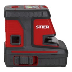 STIER Kreuzlinienlaser 150° x 130° mit 5 Lotpunkten, grün