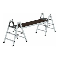 MUNK Klapptritt beidseitig begehbar Alu natur