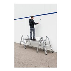 MUNK Klapptritt beidseitig begehbar Alu natur