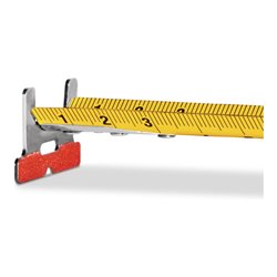 STABILA Taschenbandmaß BM 300, 8 m (26'), doppelseitige cm/inch-Skala, SPIKES-Haken