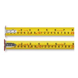 STABILA Taschenbandmaß BM 300, 8 m (26'), doppelseitige cm/inch-Skala, SPIKES-Haken