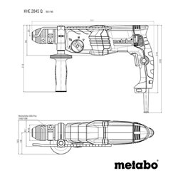 Metabo Kombihammer KHE 2845 Q Kunststoffkoffer