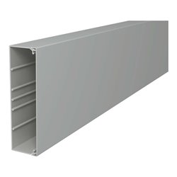 OBO Bettermann Vertr Wand+Deckenkanal m.Obert. 60x210mm,PVC sgr WDK60210GR m.Lochung