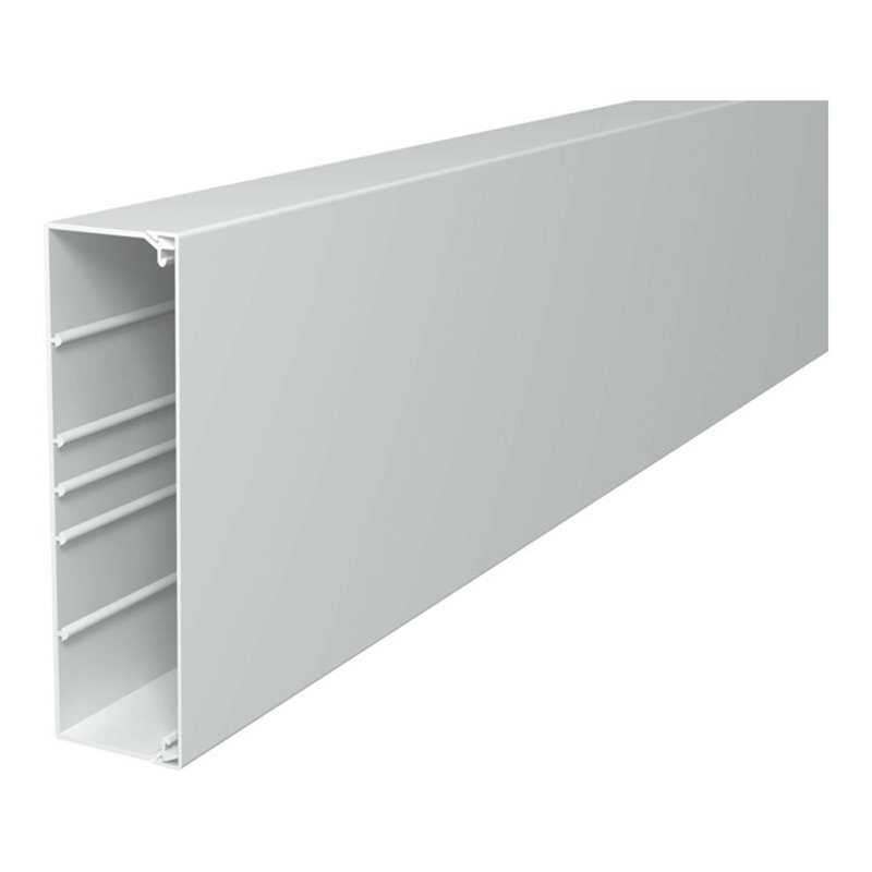 OBO Bettermann Vertr Wand+Deckenkanal m.Obert. 60x210mm,PVC WDK60210RW