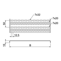 OBO Bettermann Vertr Kabelrinne Marinenorm 15x300x2000 MKR 15 300 FT
