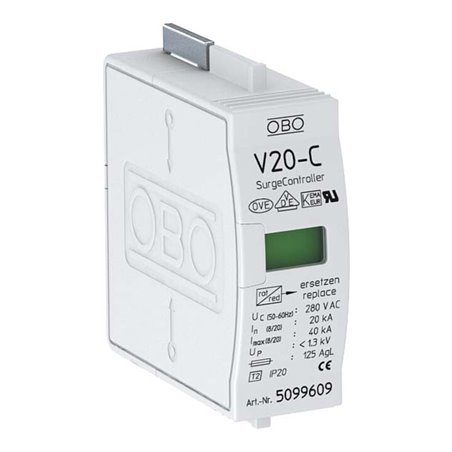 OBO Bettermann Vertr Oberteil f.Übersp.ableiter Modul 220V V20-C 0-280