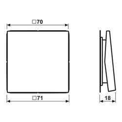 Jung Funk-Wandsender aws 2-kanalig ENO LS 990 WW