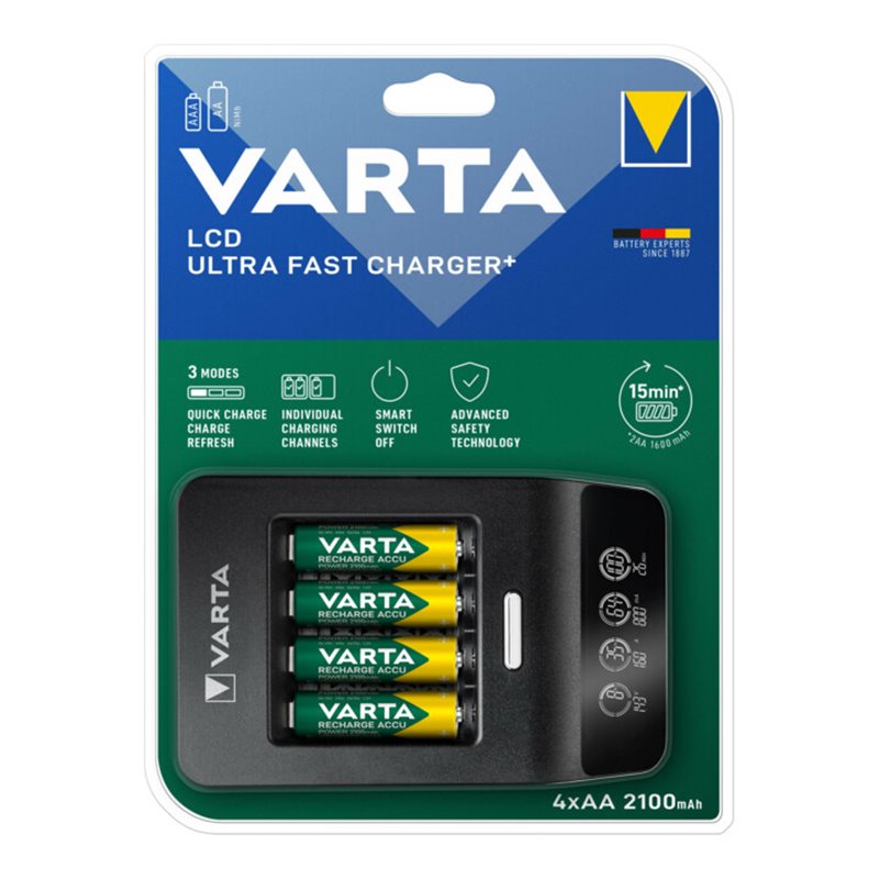 Varta Cons.Varta LCD Ultra Fast Charger+ 4xAA 56706 2100mAh 57685101441