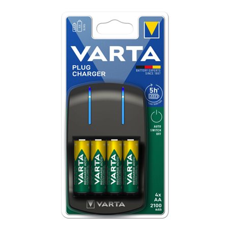 Varta Cons.Varta Ladegerät Easy Plug Char. inkl. 4AA 2100mAh 57647(4x56706)