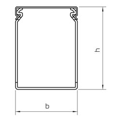 OBO Bettermann Vertr Verdrahtungskanal RAL 7030 LKV N 75050