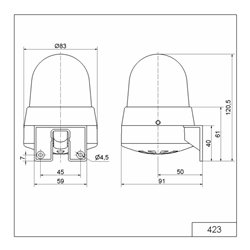 Werma Blitz-Summer 24V AC/DC rt 42311075
