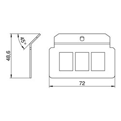 OBO Bettermann Vertr Trägerplatte 3xLochbild Typ A MTM 3A