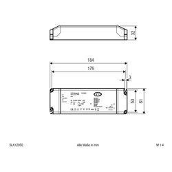 EVN Lichttechnik LED-Netzgerät 12VDC 1-50 Watt SLK 120 50