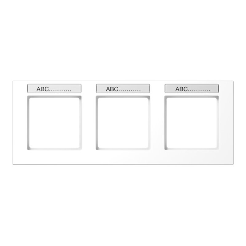 Jung Rahmen 3-f Schriftf.waager alpinweiß AC 5830 BFNA WW