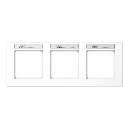 Jung Rahmen 3-f Schriftf.waager alpinweiß AC 5830 BFNA WW