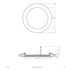 EVN Lichttechnik LED Einbau Panel 15W 350mA 3000K LPR 173 502