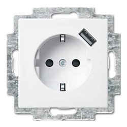 Busch-Jaeger SCHUKO USB-Steckdose alpinweiß 20 EUCBUSB-914