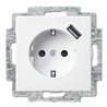 Busch-Jaeger SCHUKO USB-Steckdose alpinweiß 20 EUCBUSB-914