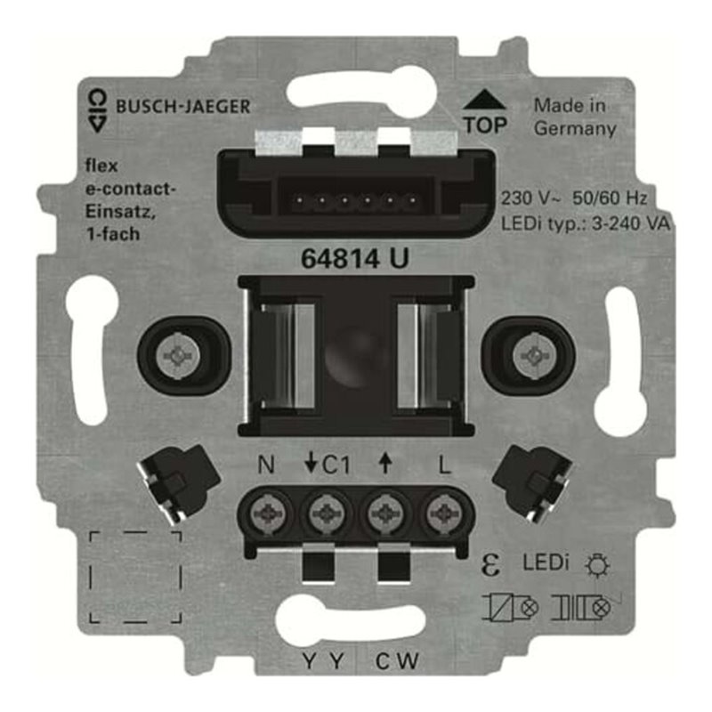 Busch-Jaeger E-Contact-Einsatz 1-fach 64814 U