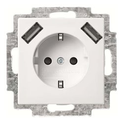 Busch-Jaeger SCHUKO-2x USB Steckdose 20 EUCB2USB-914