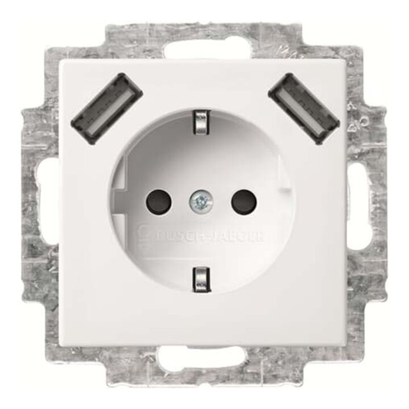 Busch-Jaeger SCHUKO-2x USB Steckdose 20 EUCB2USB-914