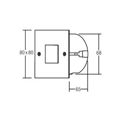 Brumberg Leuchten LED-Wand-EB-Leuchte eds 1xPower-LED 1W wws 0P3930WW